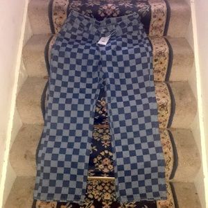 Romwe Checkered Jeans